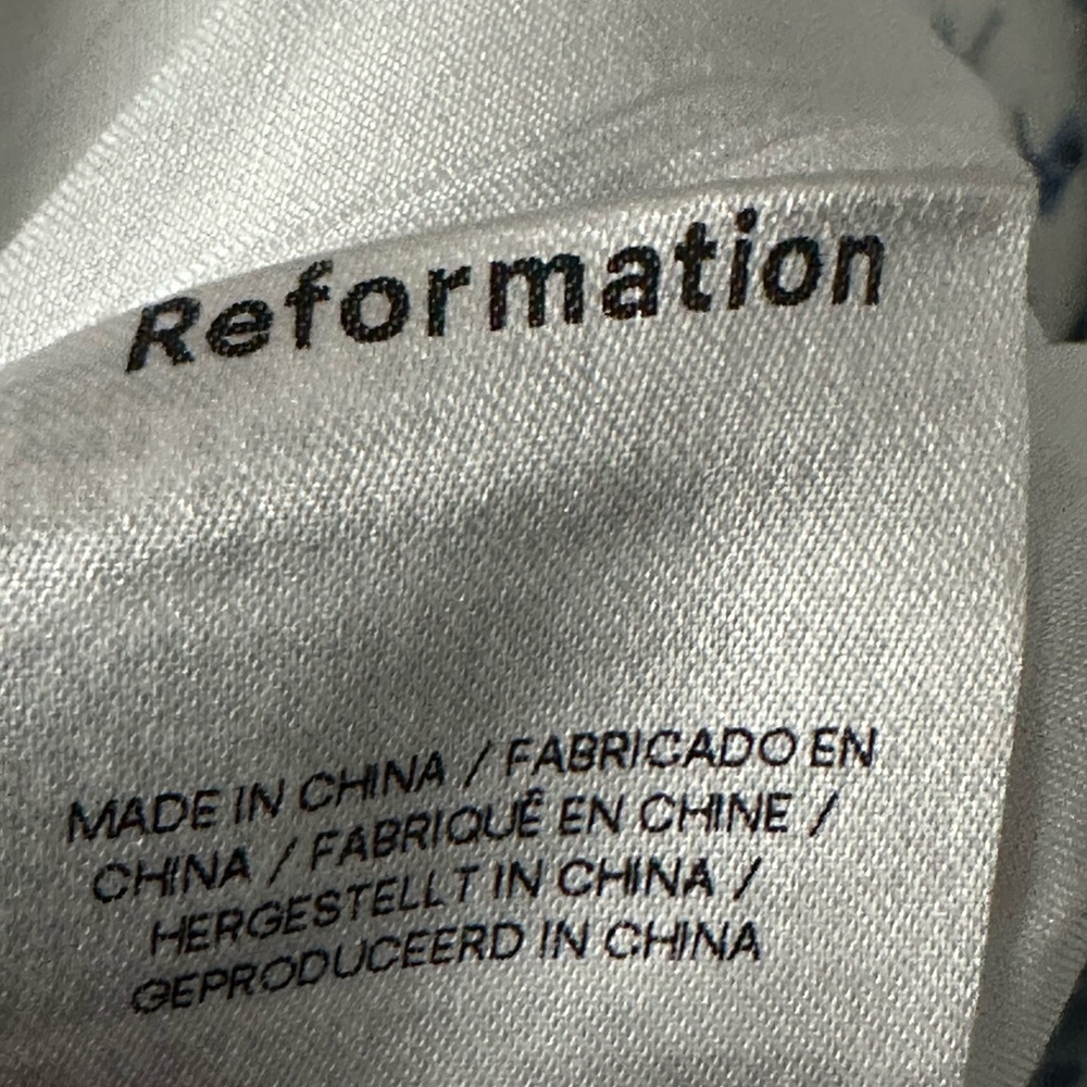 Reformation Coucou Hanna Linen Dress. Sz: 8 - Picture 13 of 14